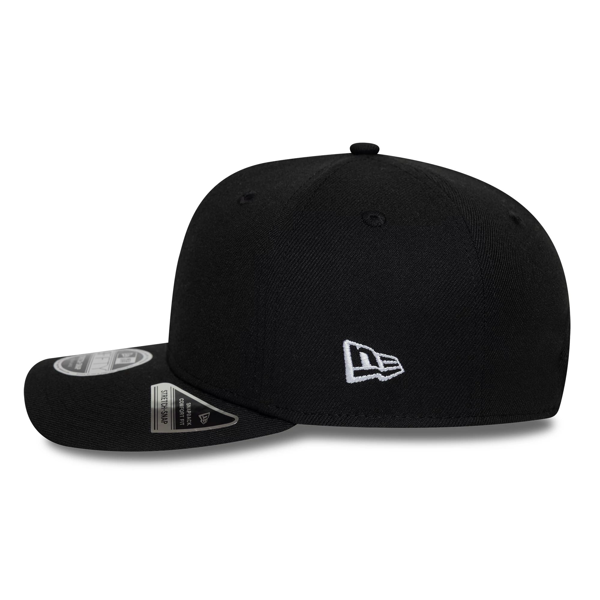 New Era Big Script Black 9FIFTY Stretch Snap Adjustable Cap