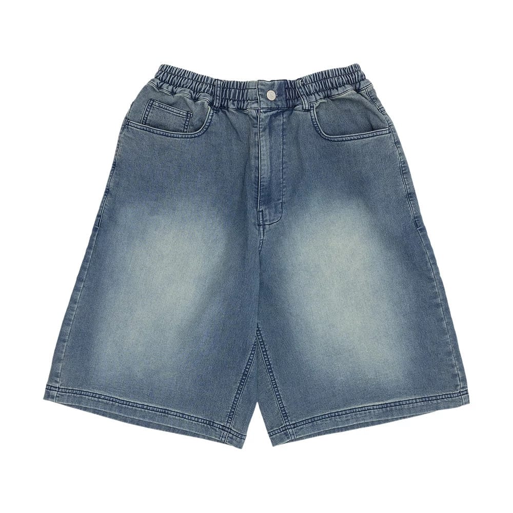 New Era Washed Blue Bermuda Shorts