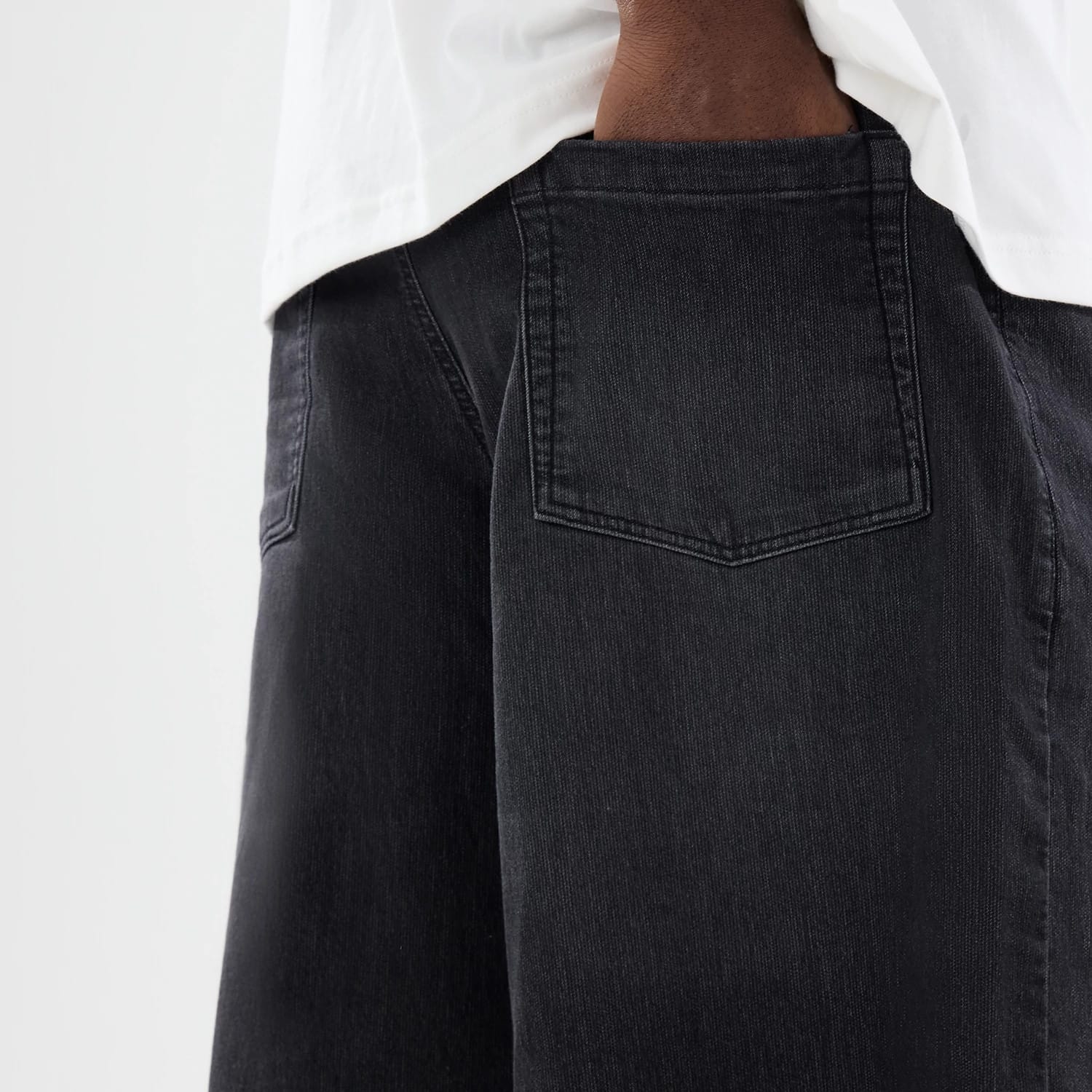 New Era Washed Black Bermuda Shorts