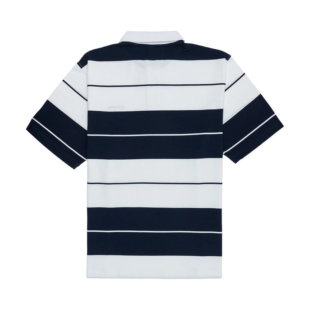 New Era Stripe White Polo T-Shirt