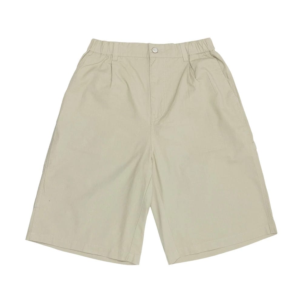 New Era Canvas Beige Bermuda Shorts