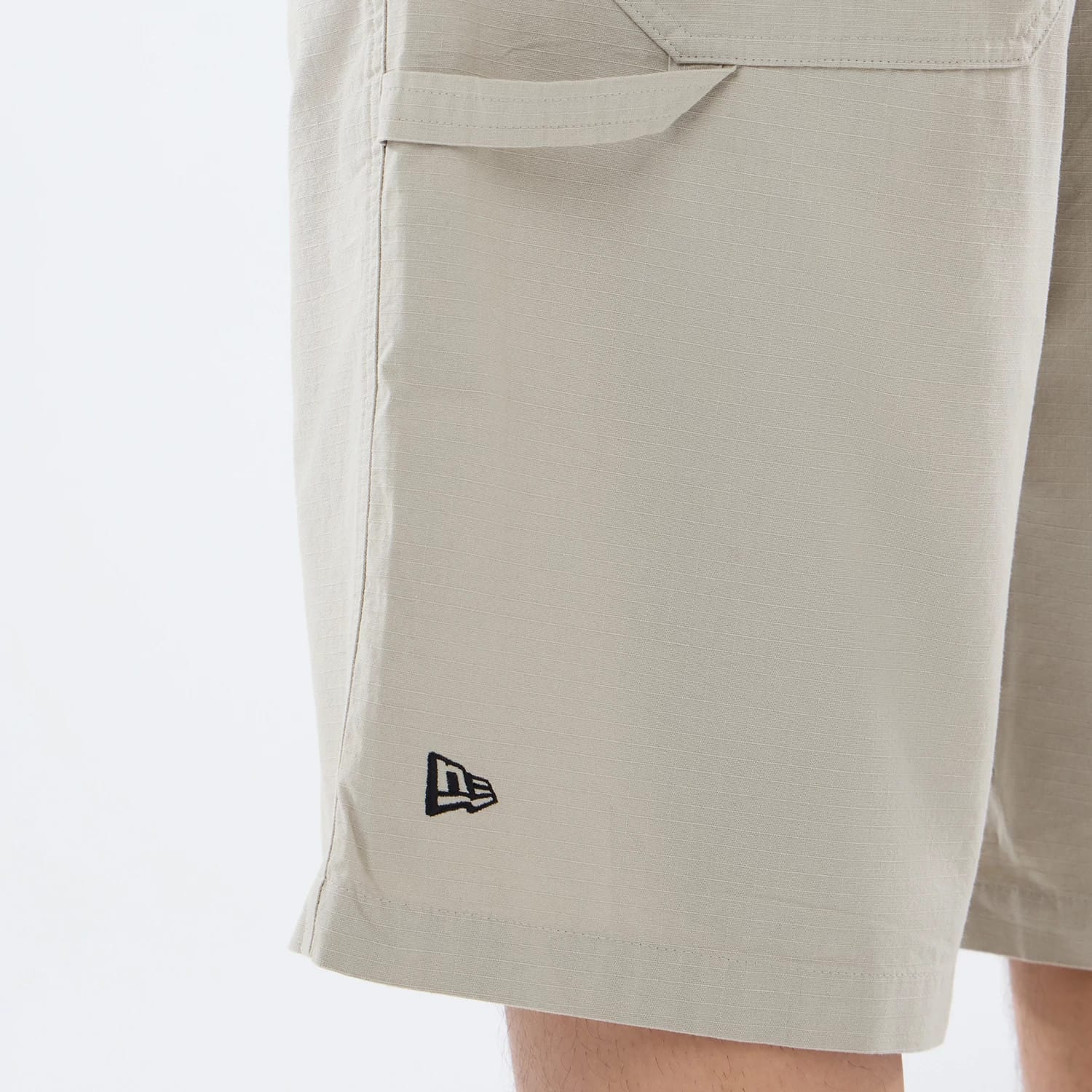 New Era Canvas Beige Bermuda Shorts