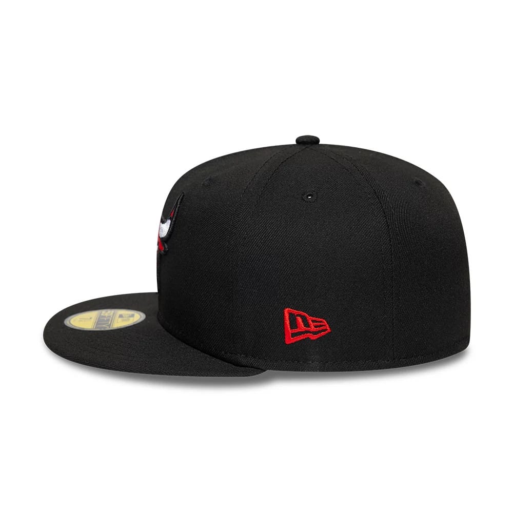 Chicago Bulls NBA Black 59FIFTY Fitted Cap