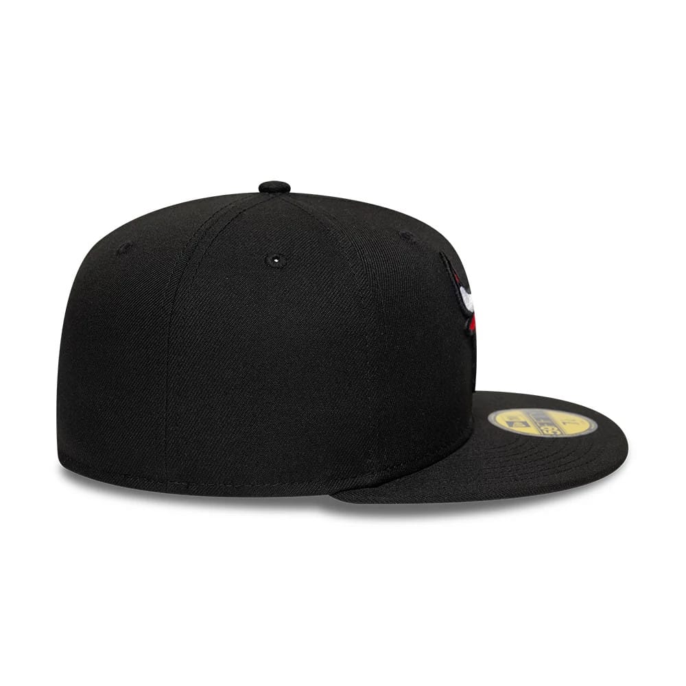 Chicago Bulls NBA Black 59FIFTY Fitted Cap