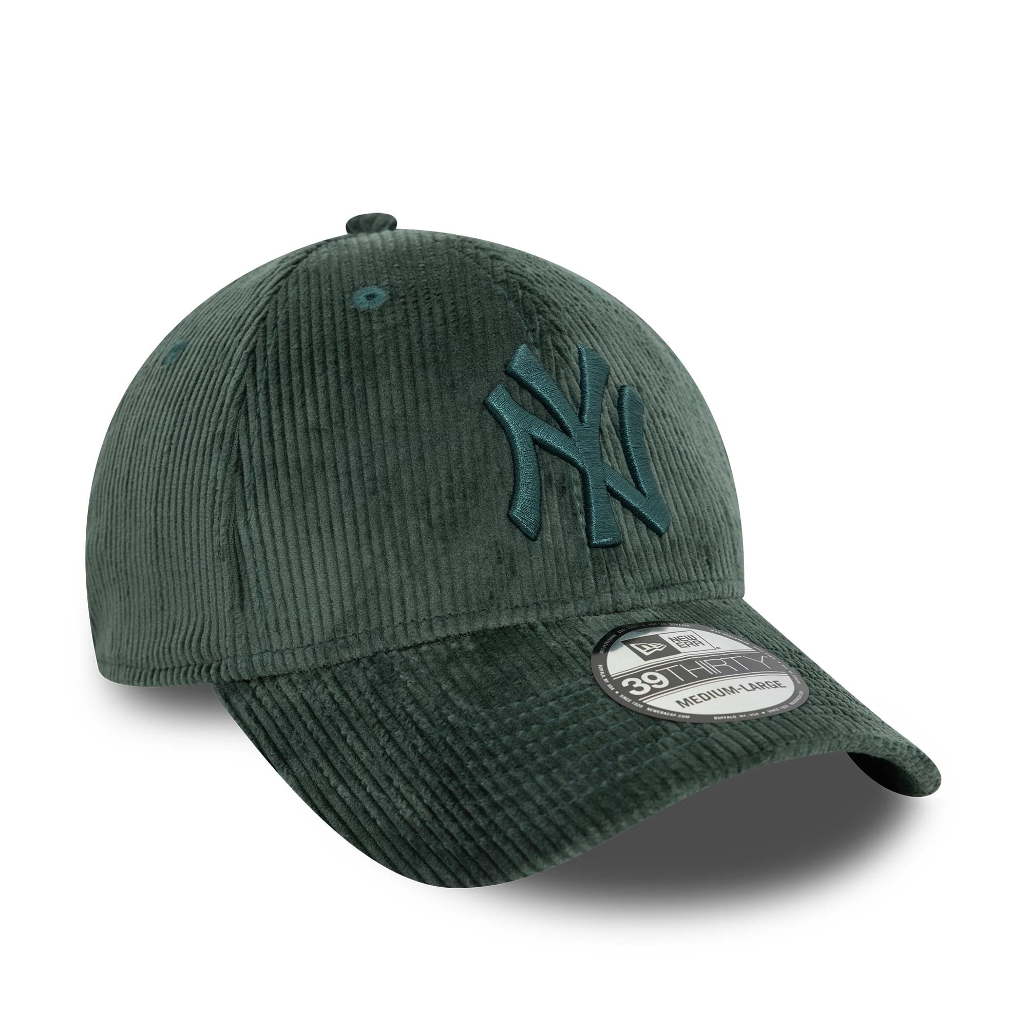 New York Yankees Cord Dark Green 39THIRTY Stretch Fit Cap