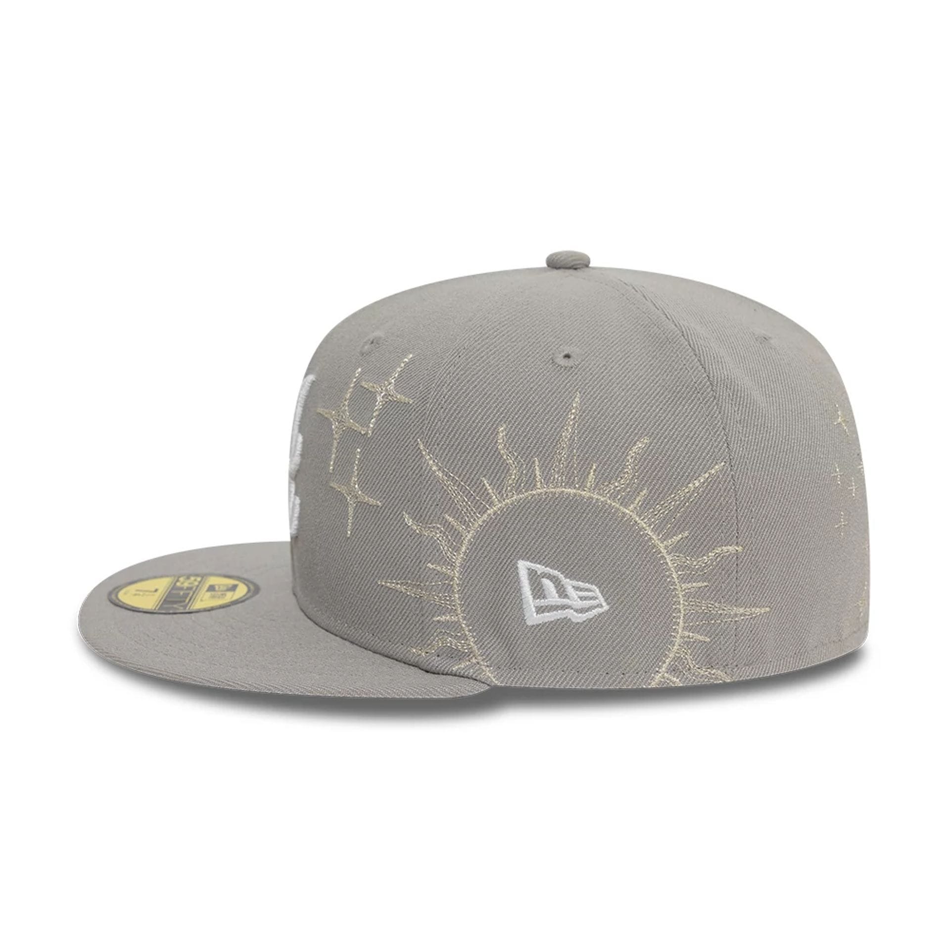 Atlanta Braves MLB Zodiac Grey 59FIFTY Fitted Cap