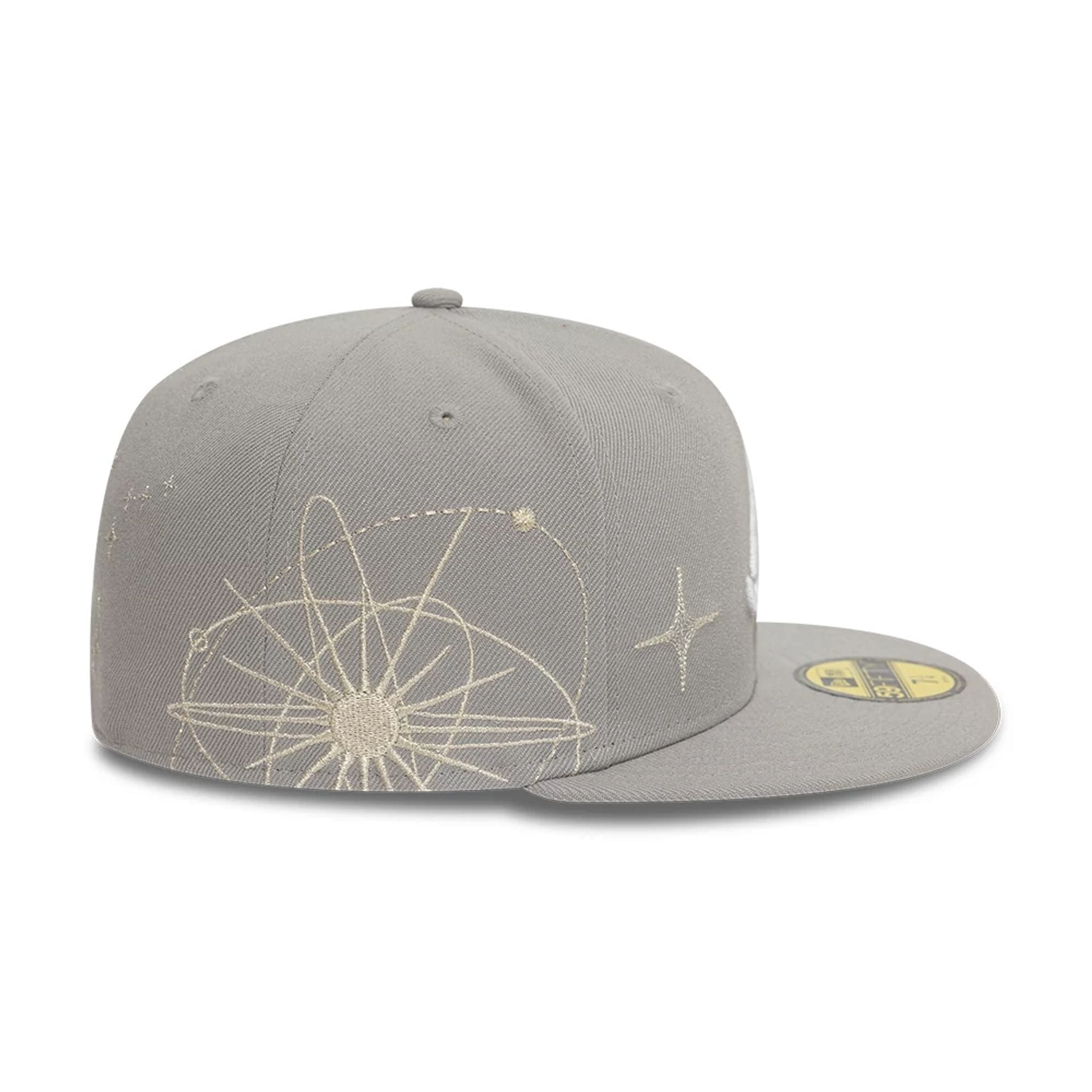 Atlanta Braves MLB Zodiac Grey 59FIFTY Fitted Cap