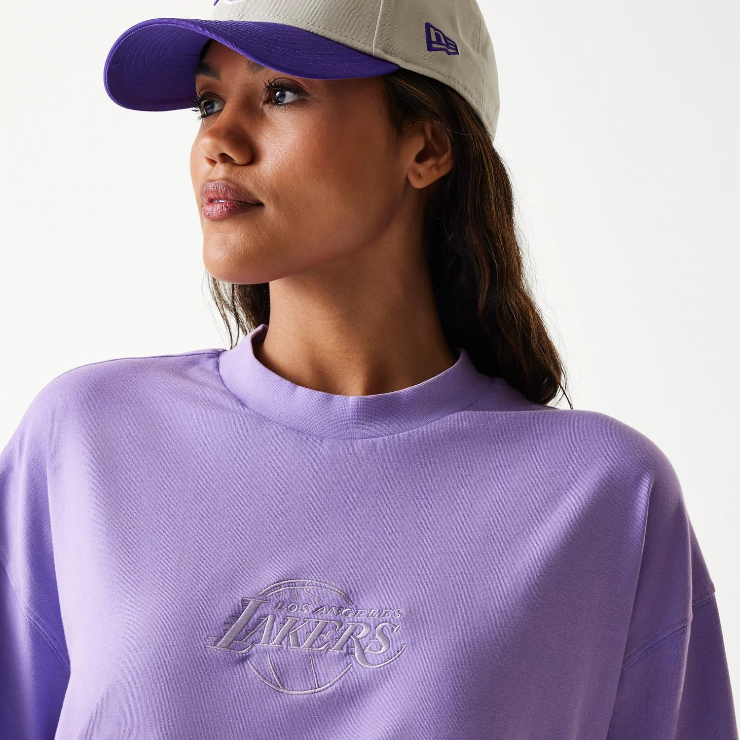 LA Lakers NBA Washed Purple Box T-Shirt