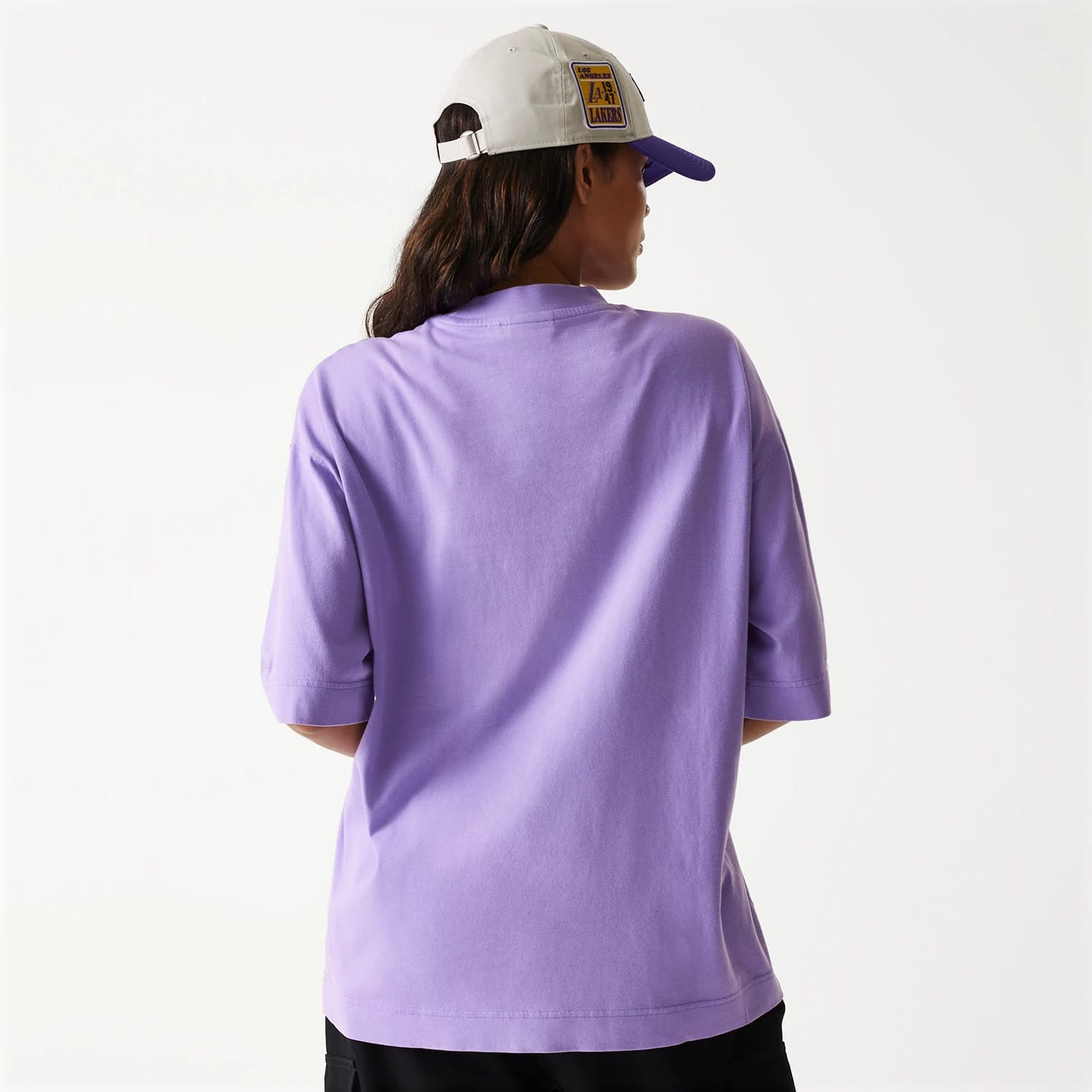 LA Lakers NBA Washed Purple Box T-Shirt