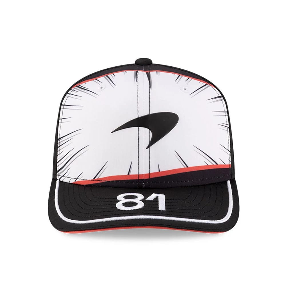 McLaren Racing Oscar Piastri Japan Race Special Black 9SEVENTY Stretch Snap Adjustable Cap