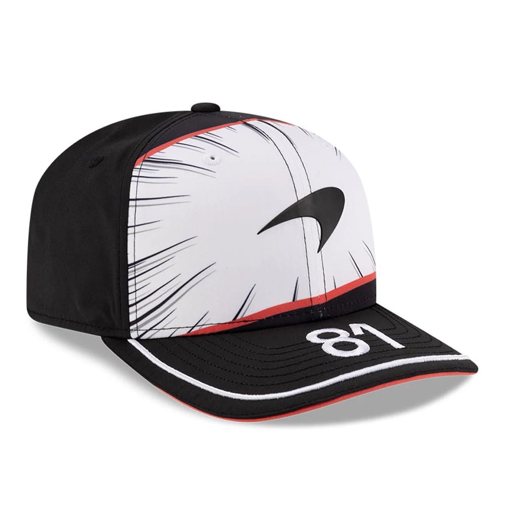 McLaren Racing Oscar Piastri Japan Race Special Black 9SEVENTY Stretch Snap Adjustable Cap