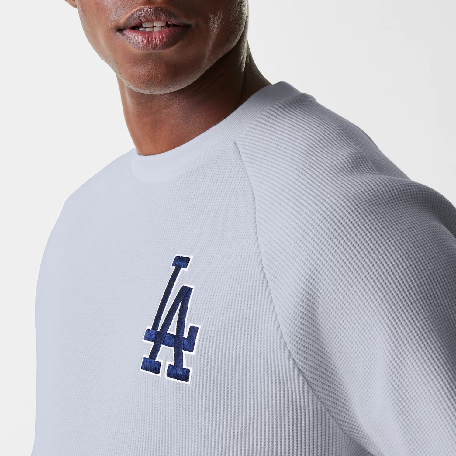 LA Dodgers MLB Waffle Grey Oversized T-Shirt