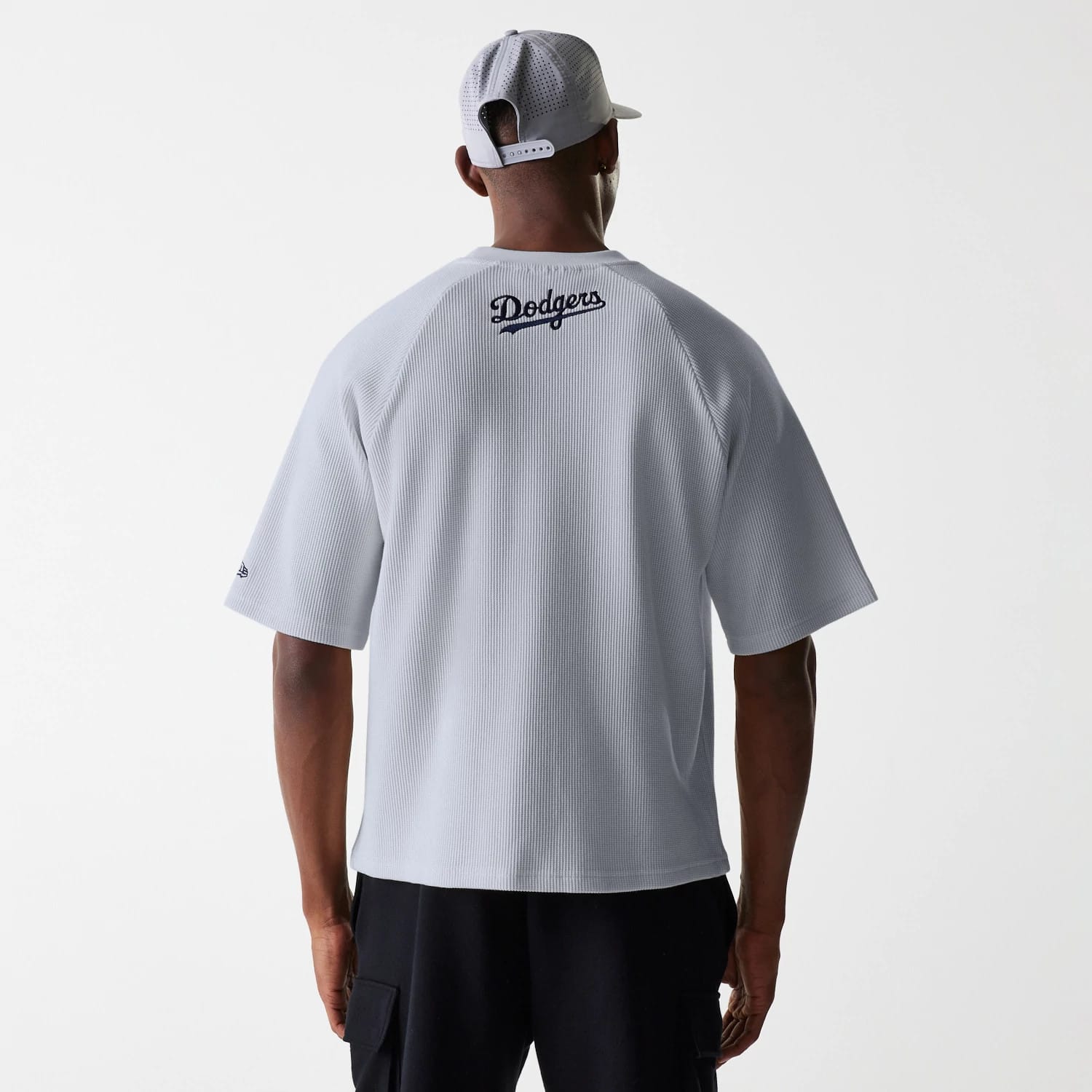 LA Dodgers MLB Waffle Grey Oversized T-Shirt