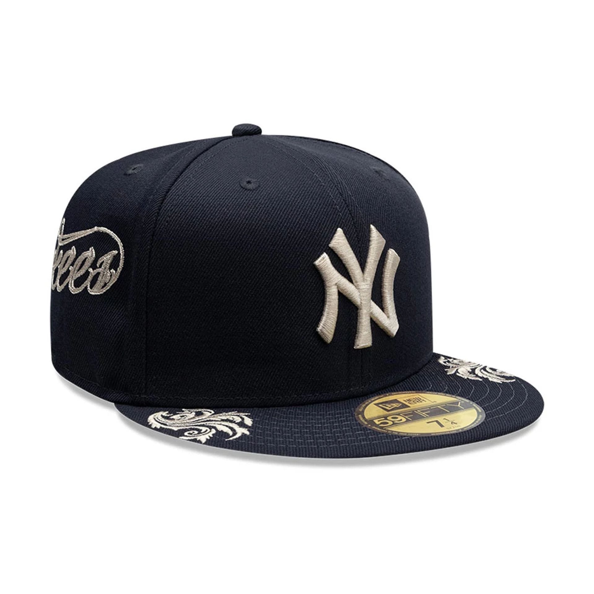 New York Yankees MLB Script Navy 59FIFTY Fitted Cap