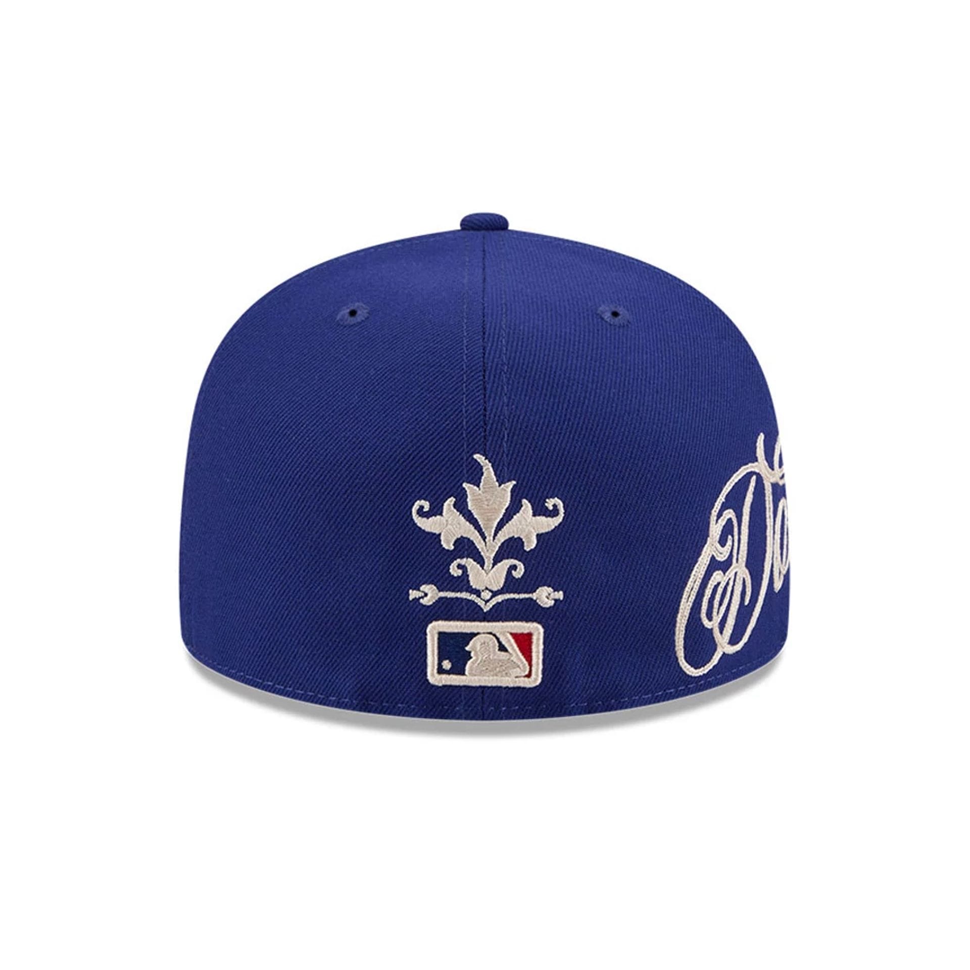 LA Dodgers MLB Script Dark Blue 59FIFTY Fitted Cap
