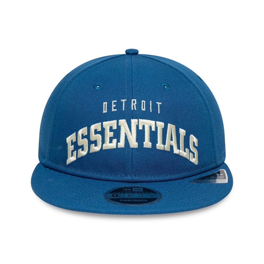 Detroit Lions Fear Of God x NFL Blue Retro Crown 9FIFTY Adjustable Cap