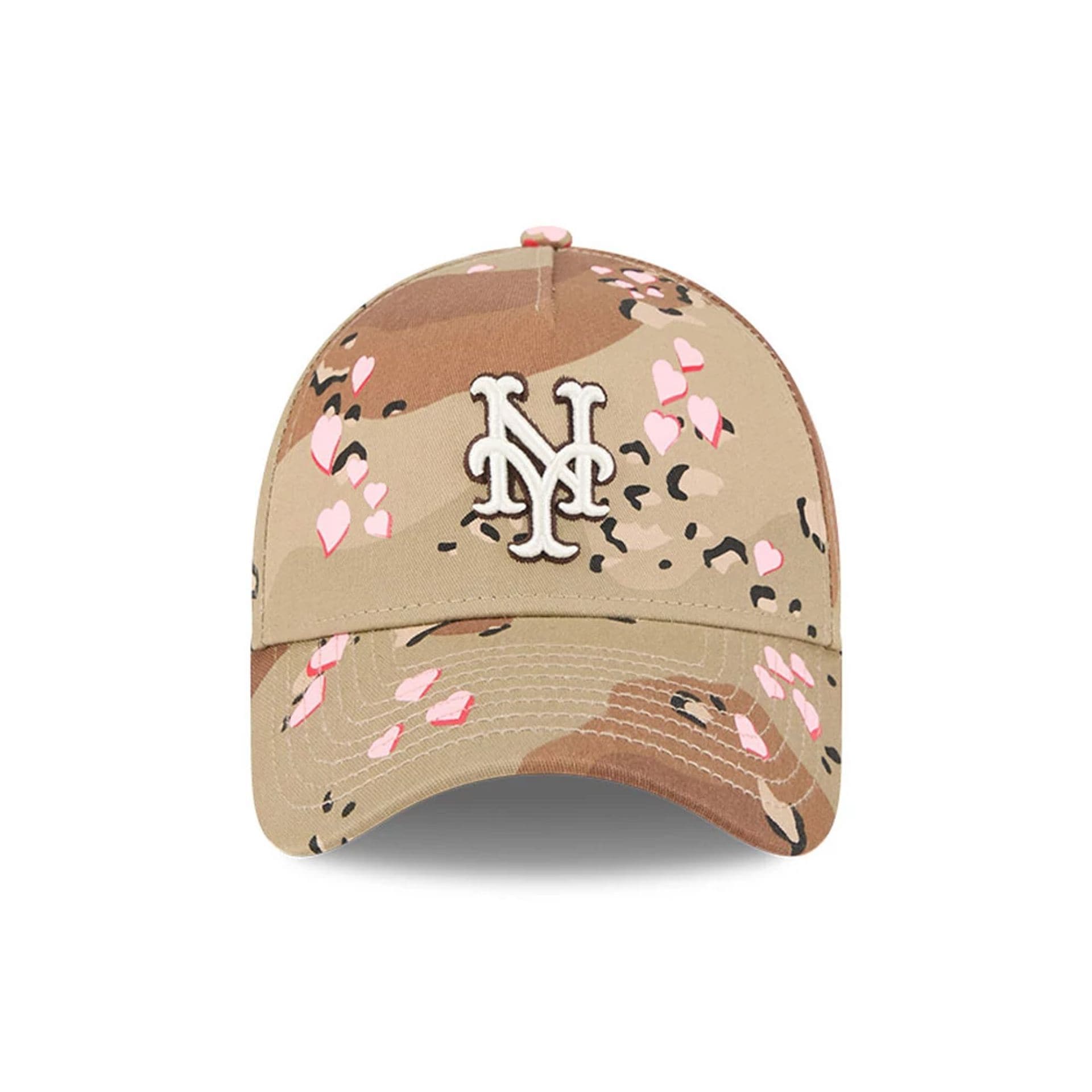 New York Mets MLB Camo Hearts Desert Camo 9FORTY A-Frame Adjustable Cap