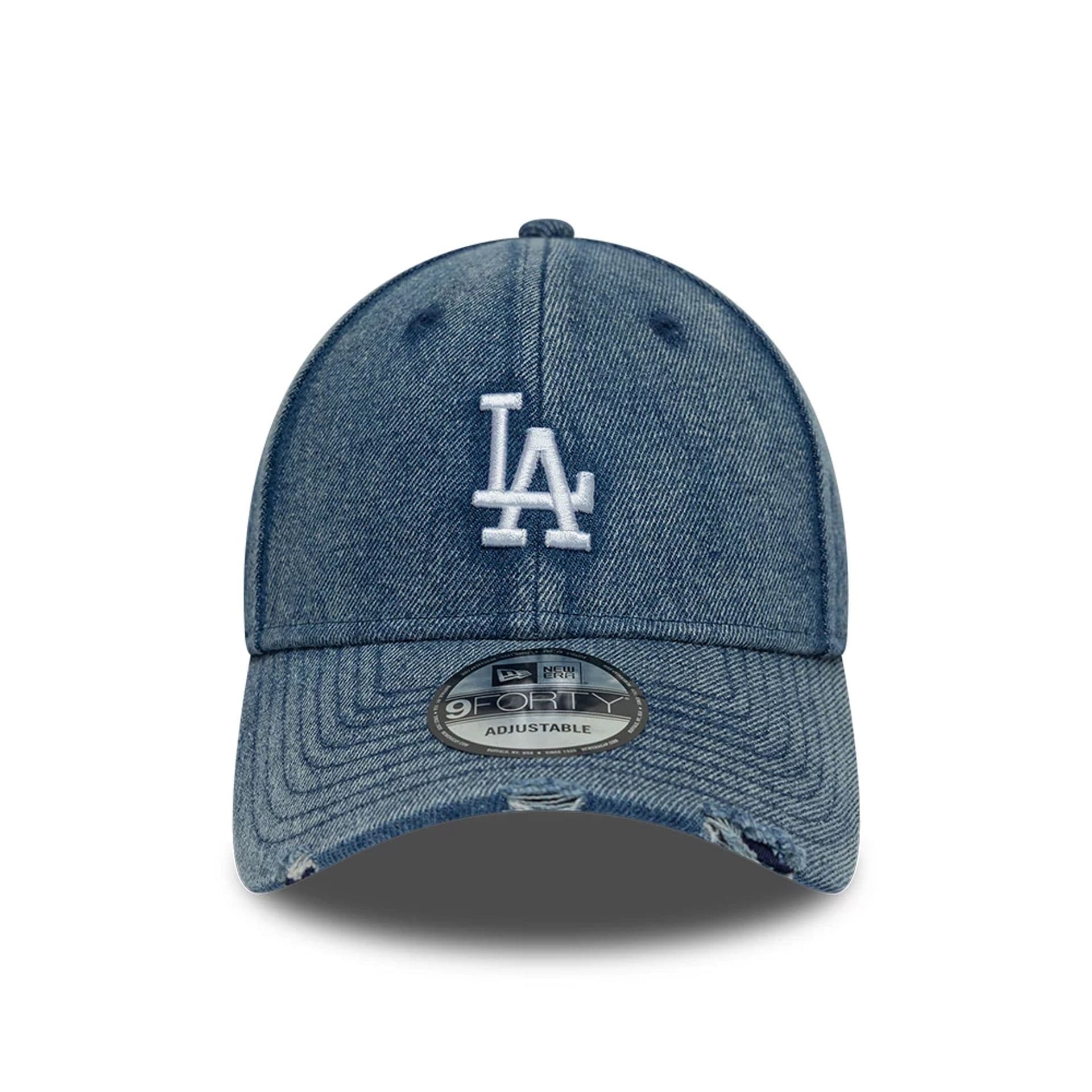 LA Dodgers MLB Acid Wash Pastel Blue 9FORTY Adjustable Cap