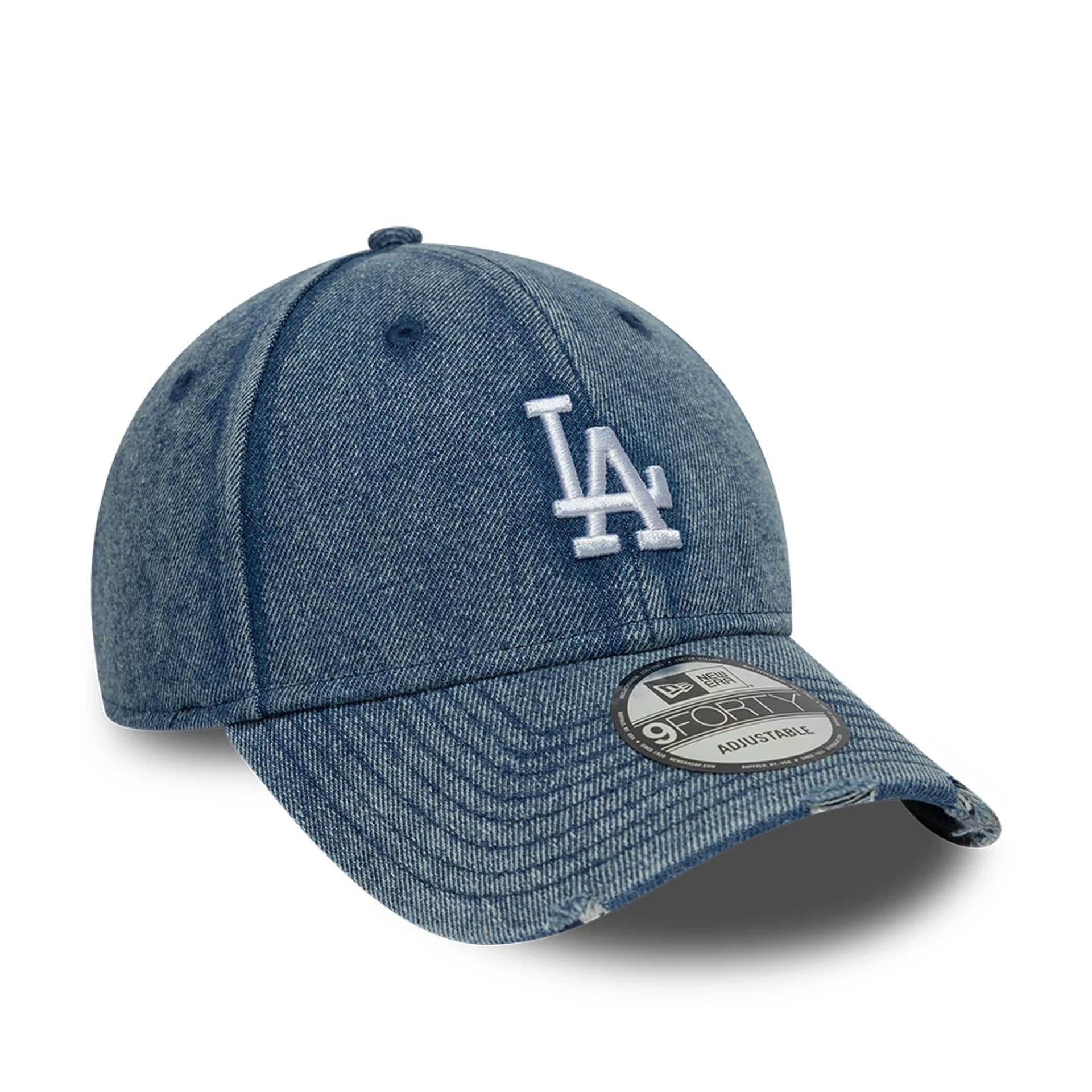 LA Dodgers MLB Acid Wash Pastel Blue 9FORTY Adjustable Cap