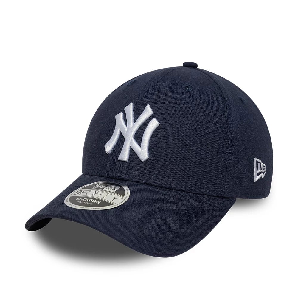 New York Yankees MLB Linen Navy 9FORTY M-Crown Adjustable Cap