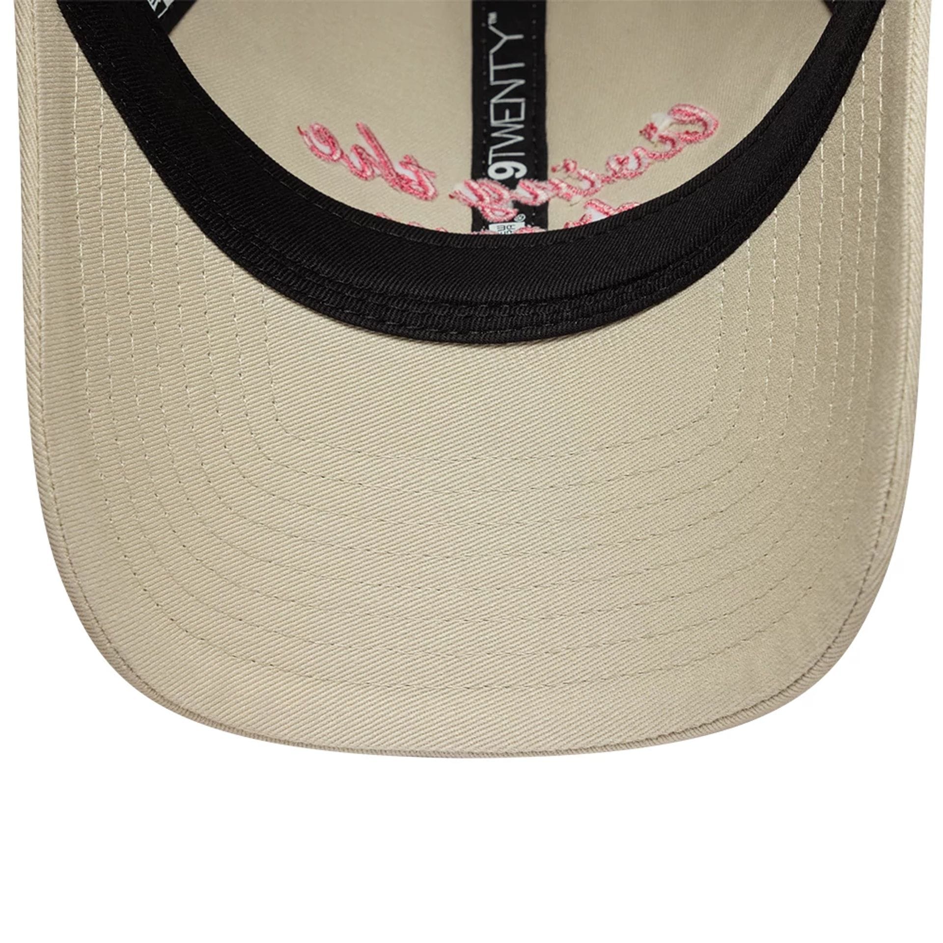 Womens New Era Slogan Cream 9TWENTY Adjustable Cap