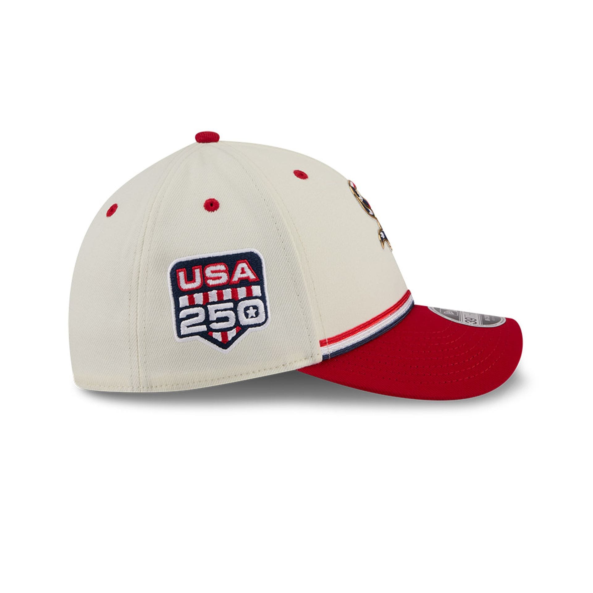 White Sox MLB 4th Of July 2026 Cream 39THIRTY M-Crown Stretch Fit Cap