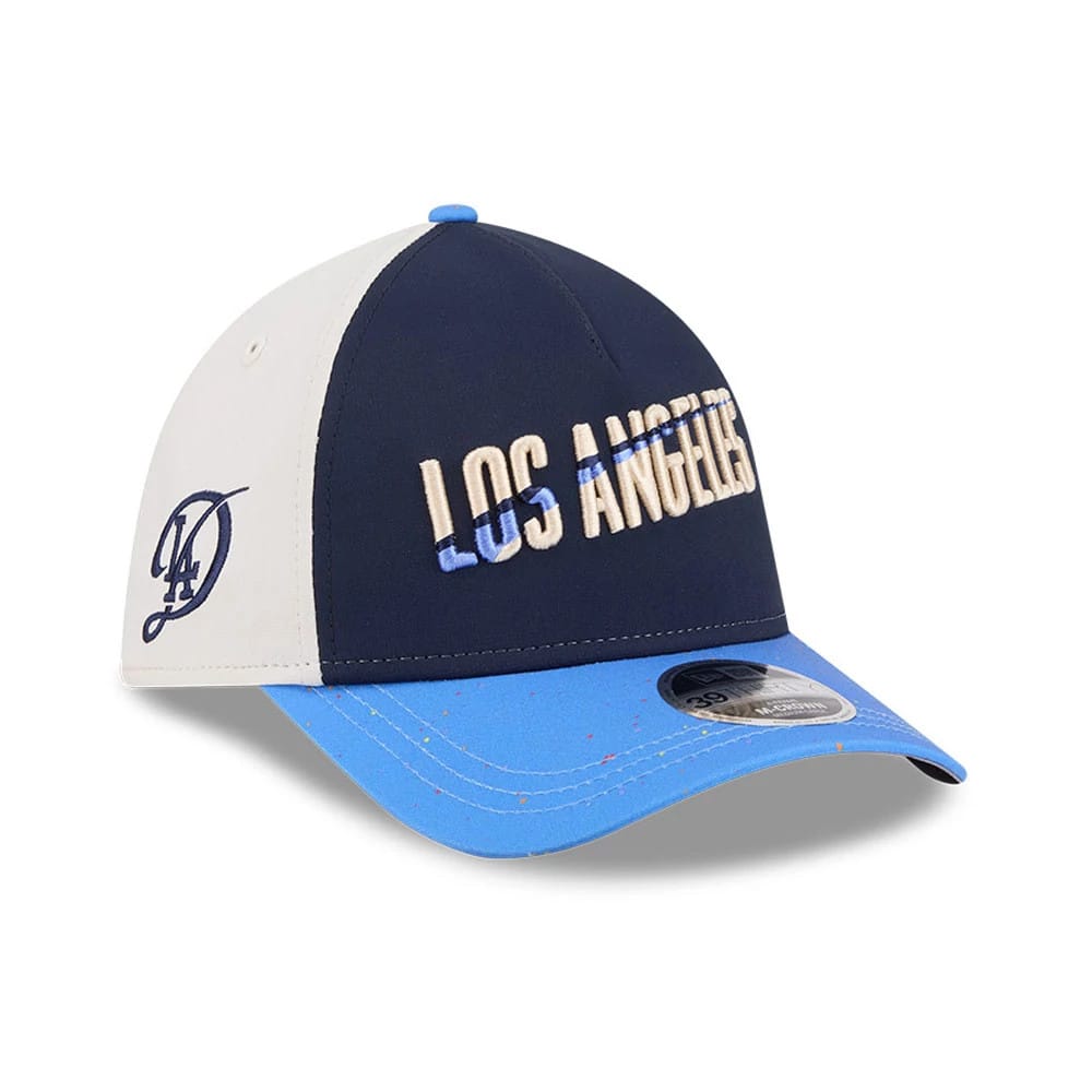 Dodgers MLB City Connect Navy 39THIRTY M-Crown A-Frame Stretch Fit Cap