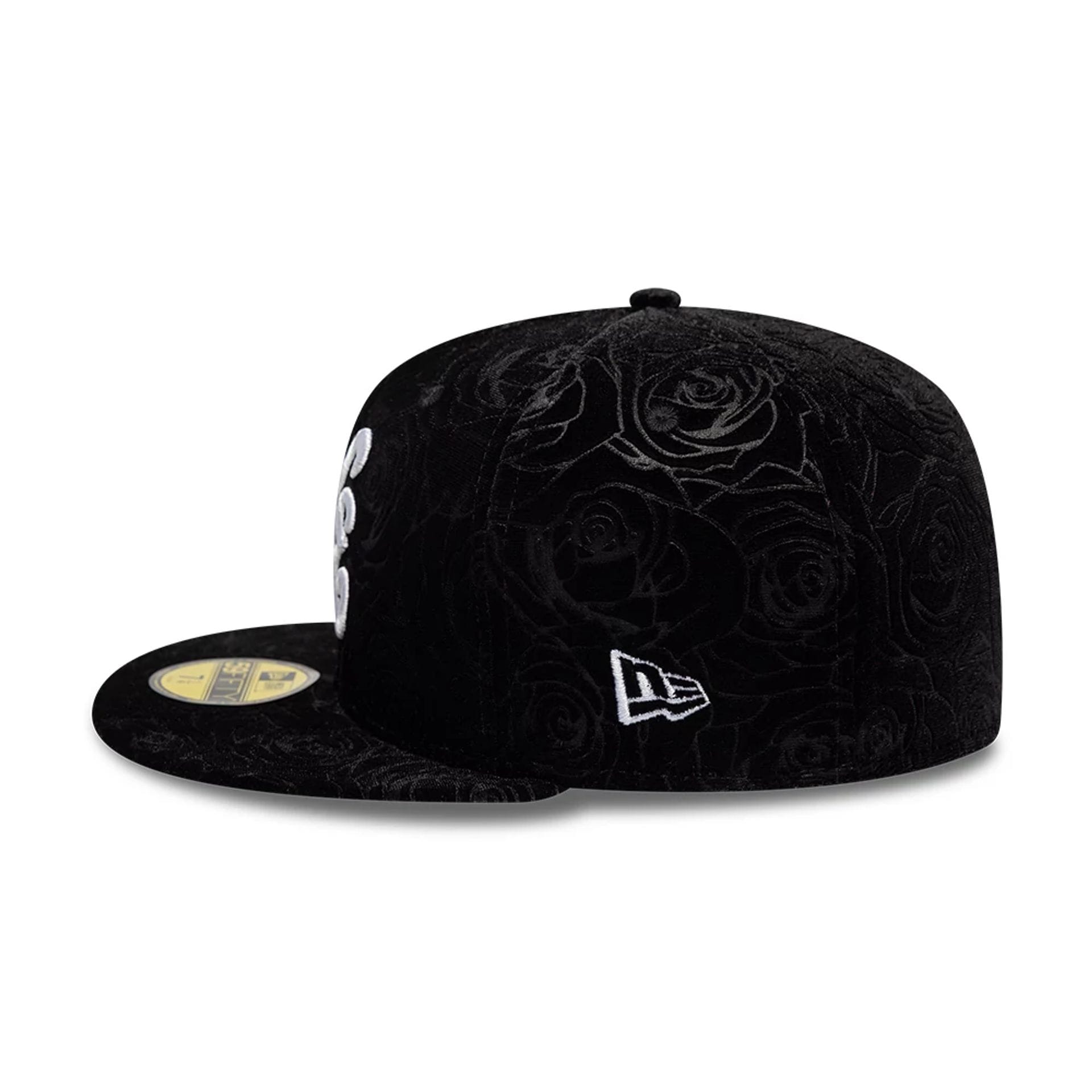 New Era Floral Velour Black 59FIFTY Fitted Cap