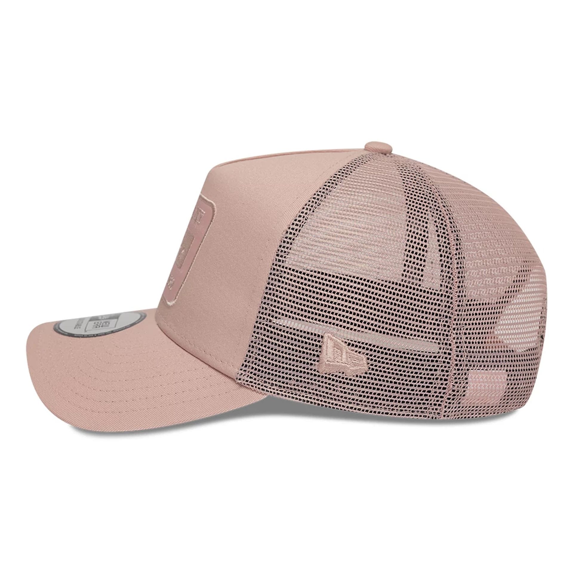 New Era Patch Pastel Pink 9FORTY A-Frame Trucker Adjustable Cap