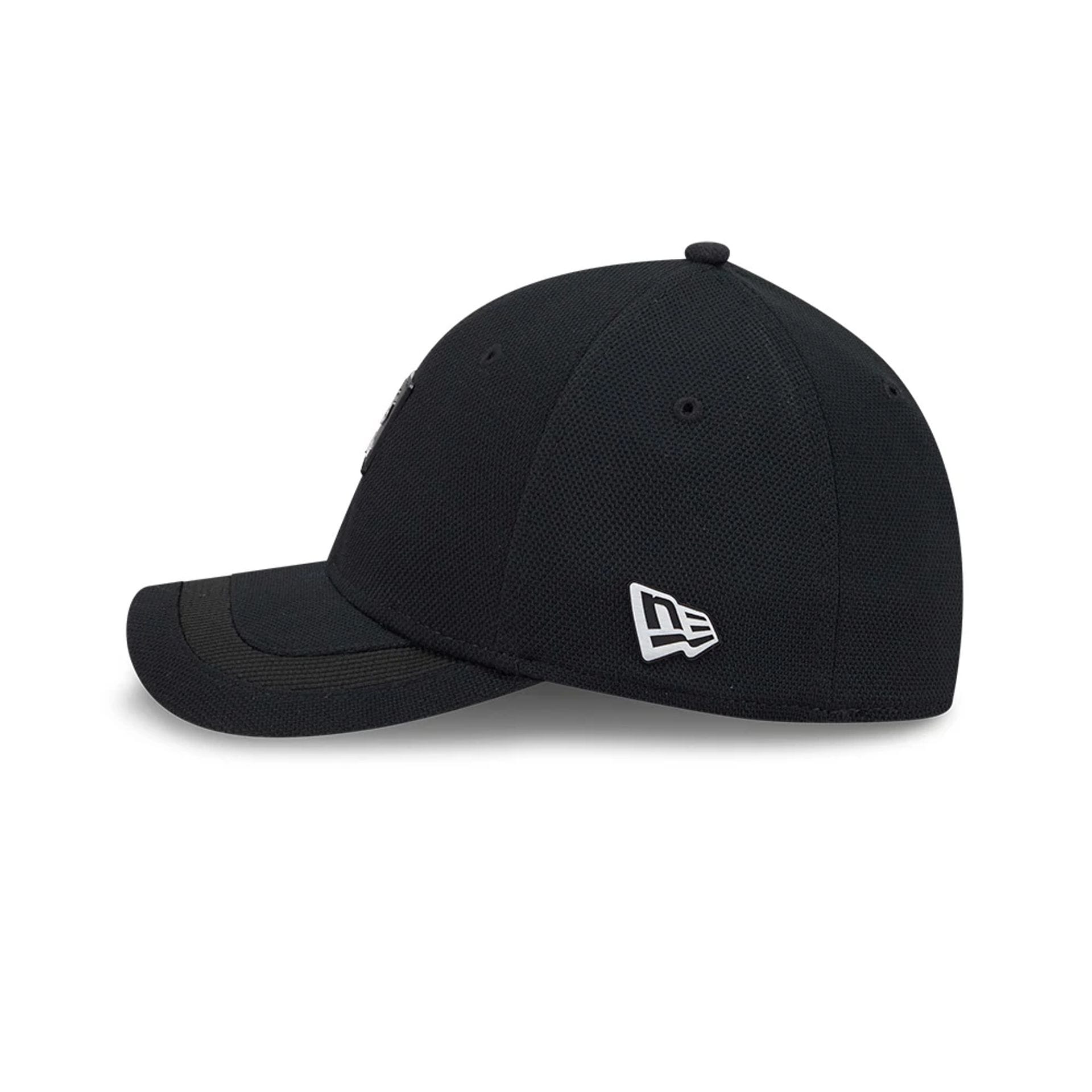 New Era Golf Rubber Patch Black 39THIRTY M-Crown Stretch Fit Cap