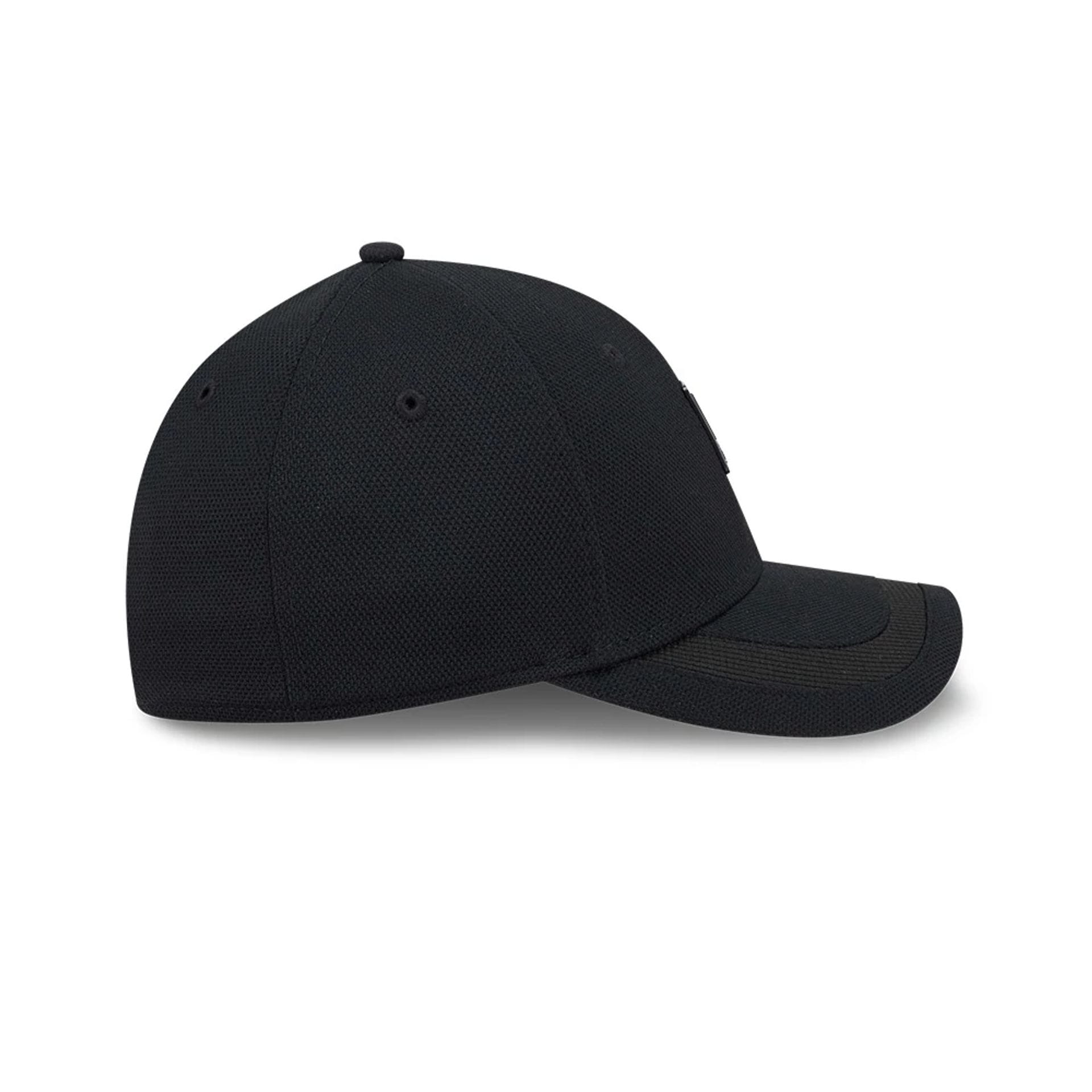 New Era Golf Rubber Patch Black 39THIRTY M-Crown Stretch Fit Cap