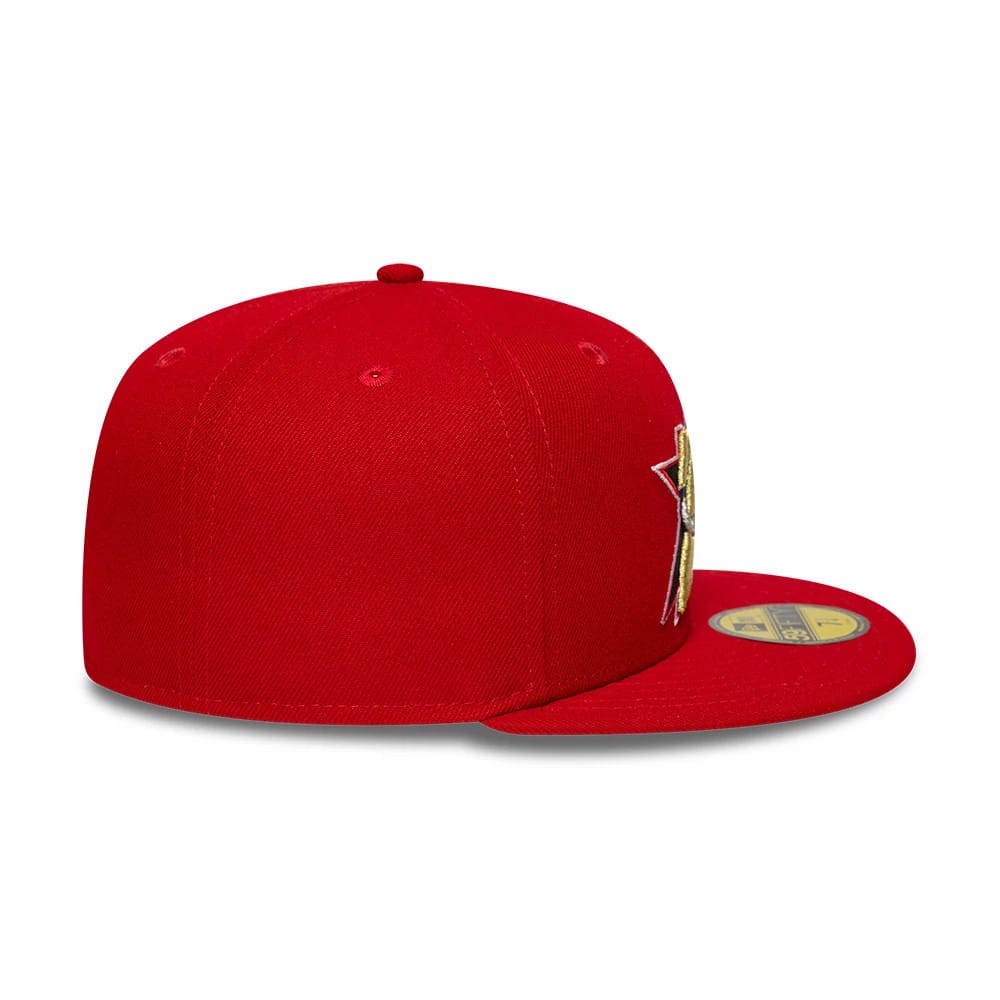 Philadelphia 76ers NBA Hardwood Classic Red 59FIFTY Fitted Cap