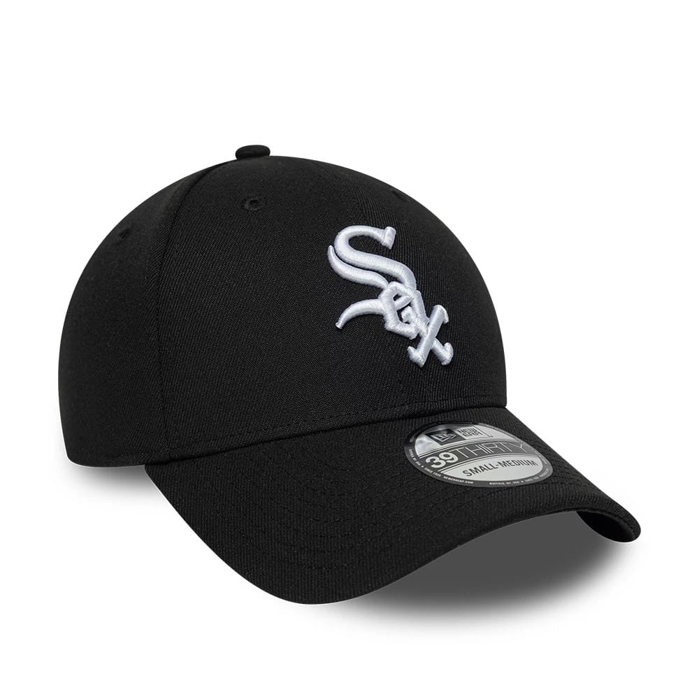 Chicago White Sox MLB Classic Black 39THIRTY Stretch Fit Cap