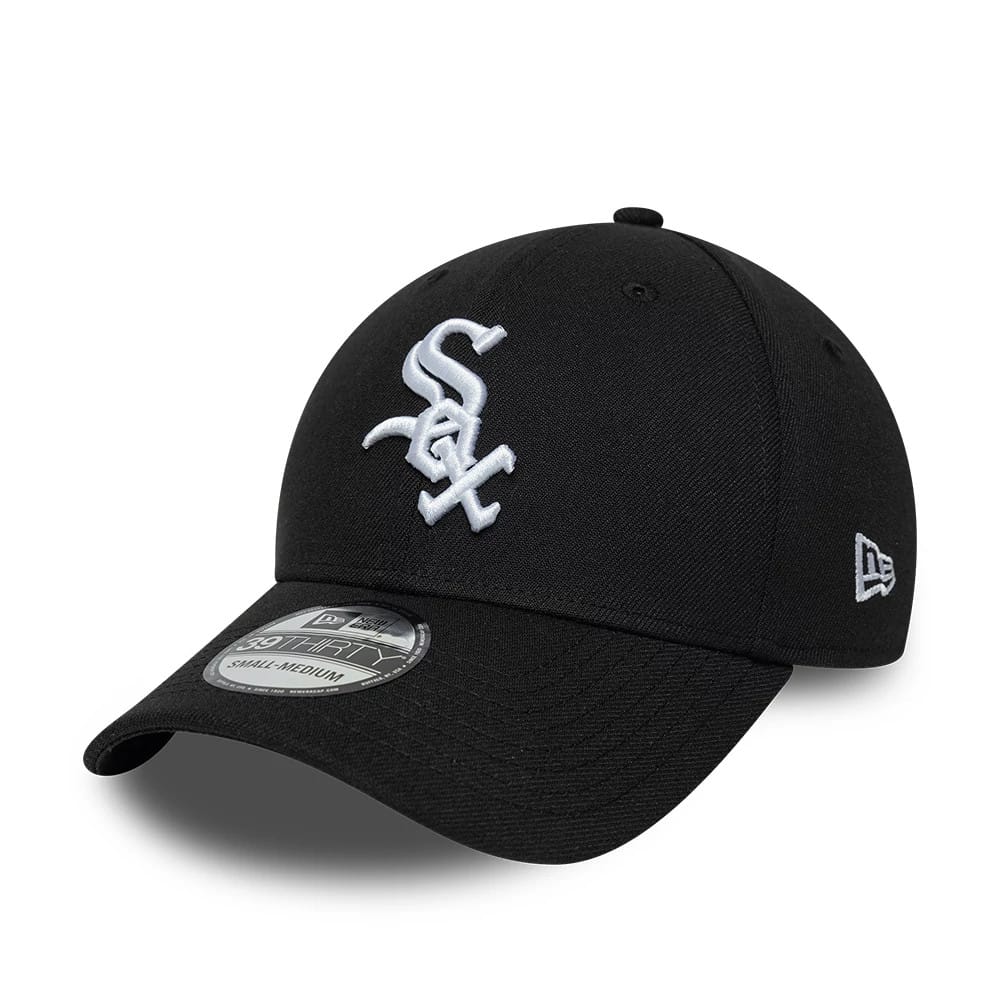 Chicago White Sox MLB Classic Black 39THIRTY Stretch Fit Cap