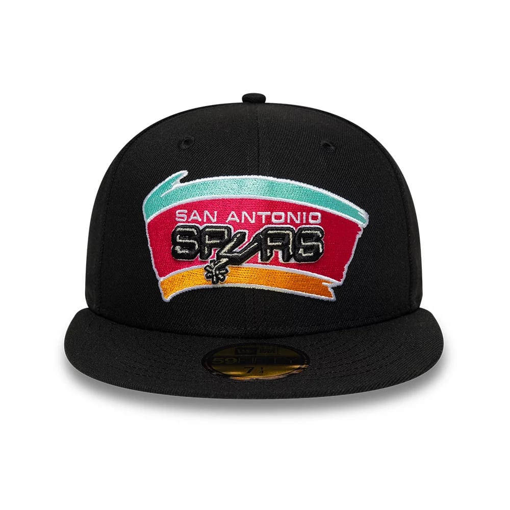 San Antonio Spurs NBA Hardwood Classic Black 59FIFTY Fitted Cap