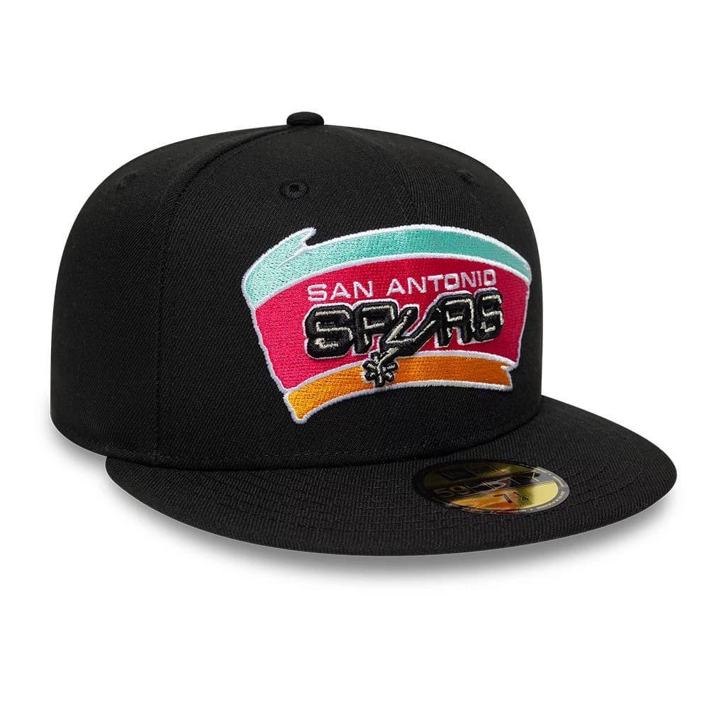 San Antonio Spurs NBA Hardwood Classic Black 59FIFTY Fitted Cap