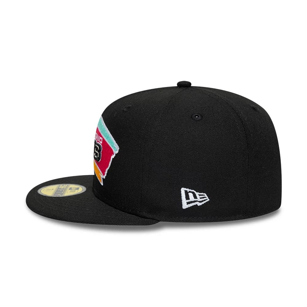 San Antonio Spurs NBA Hardwood Classic Black 59FIFTY Fitted Cap