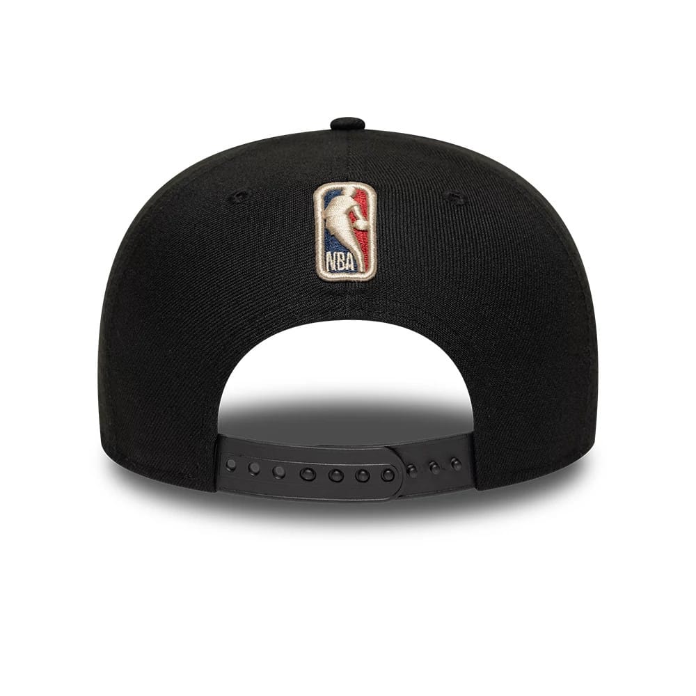 Bucks NBA Hardwood Classic Black 9FIFTY A-Frame Snapback Adjustable Cap