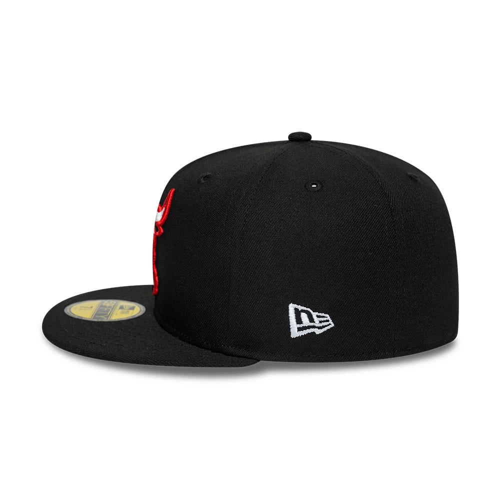 Bulls NBA Hardwood Classic Black 59FIFTY Fitted Cap
