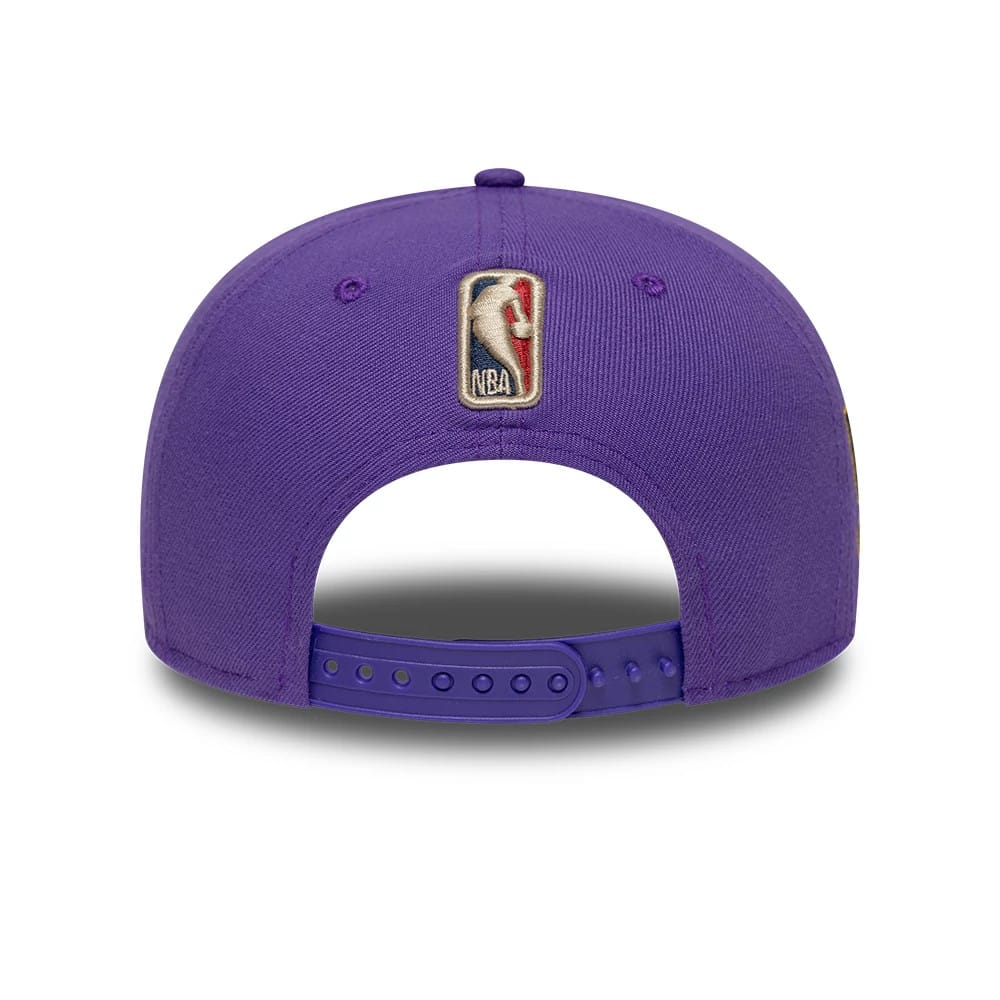 LA Lakers NBA Hardwood Classic Purple 9FIFTY A-Frame Snapback Adjustable Cap
