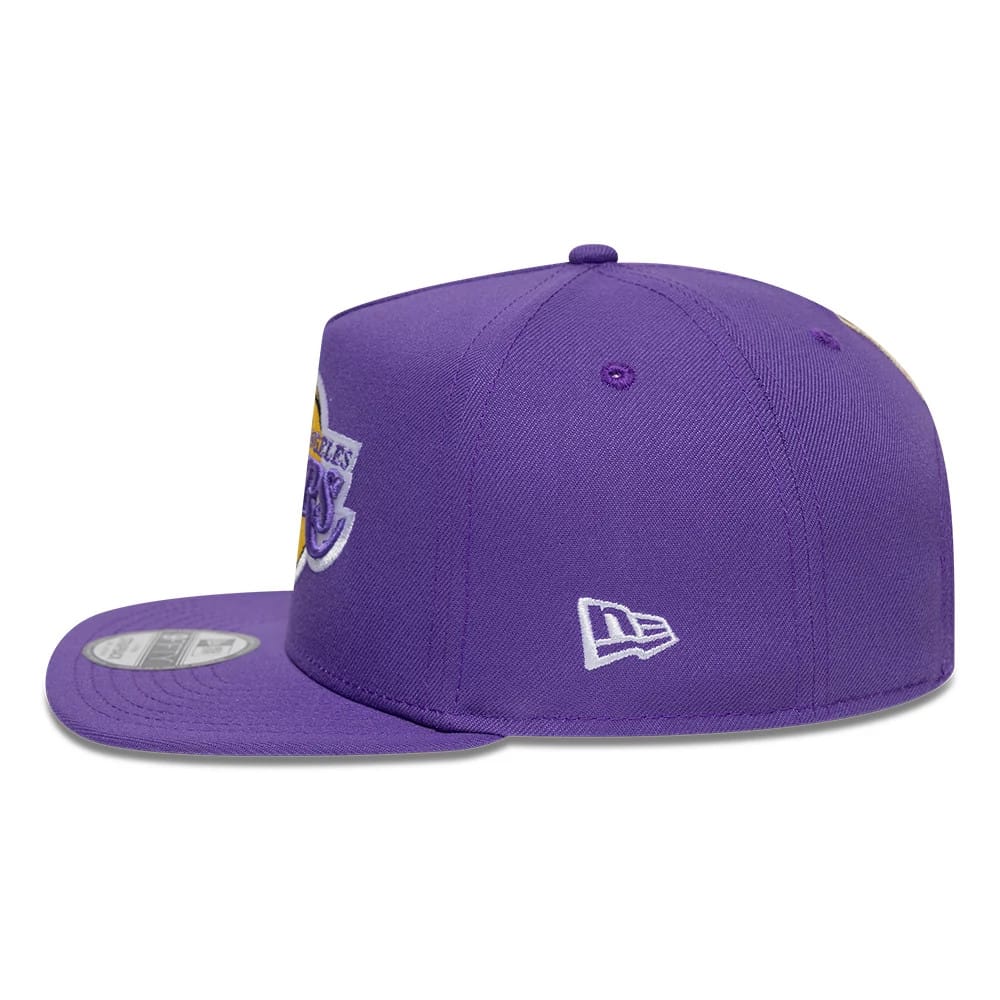 LA Lakers NBA Hardwood Classic Purple 9FIFTY A-Frame Snapback Adjustable Cap