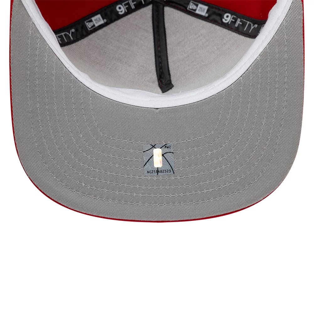 Houston Rockets NBA Hardwood Classic Red 9FIFTY A-Frame Snapback Adjustable Cap