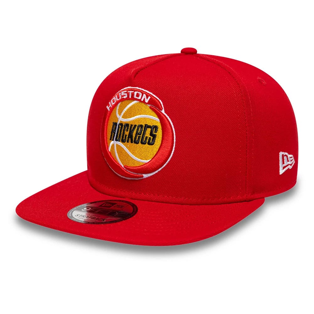 Houston Rockets NBA Hardwood Classic Red 9FIFTY A-Frame Snapback Adjustable Cap