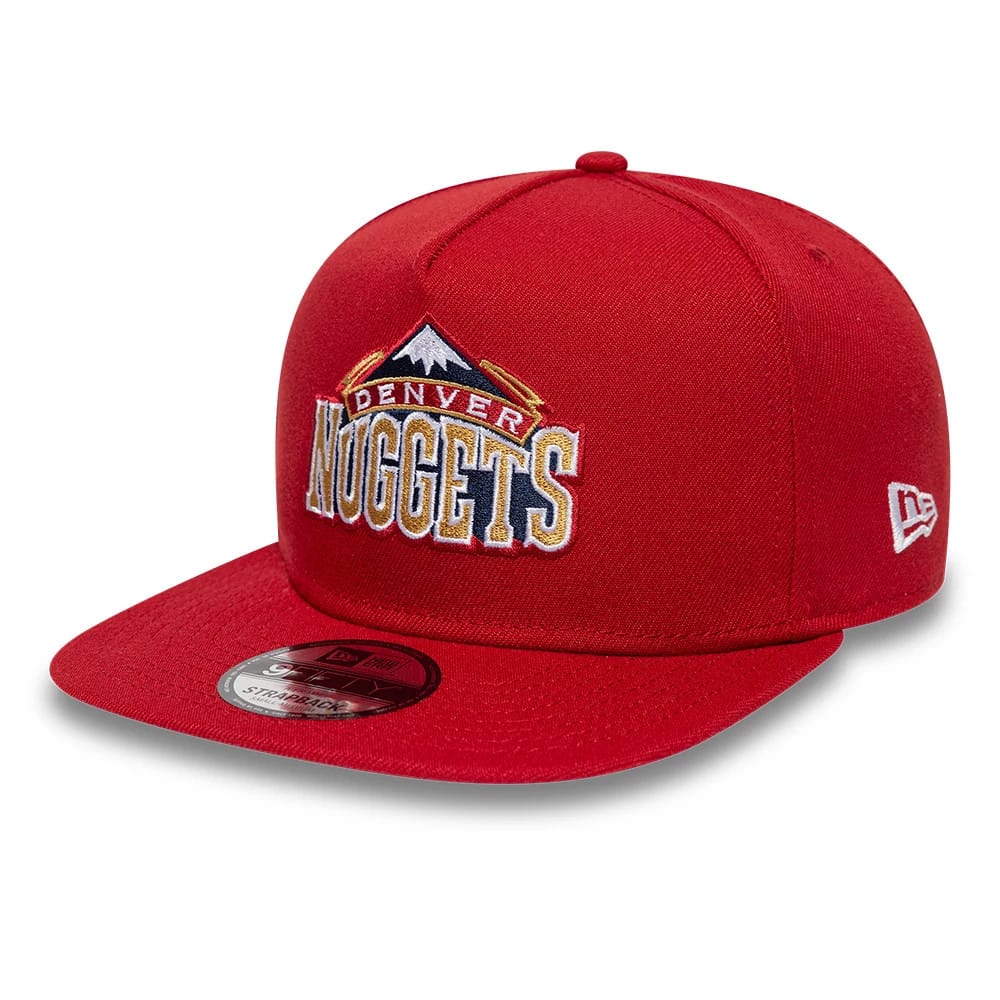 Denver Nuggets NBA Hardwood Classic Dark Red 9FIFTY A-Frame Snapback Adjustable Cap
