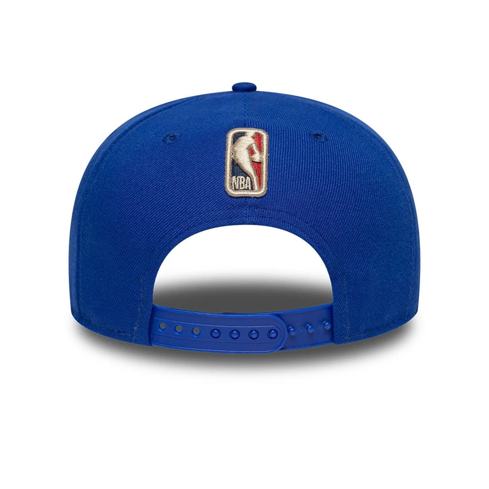 Golden State Warriors NBA Hardwood Classic Blue 9FIFTY A-Frame Snapback Adjustable Cap