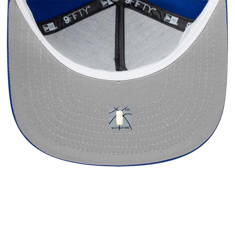 Golden State Warriors NBA Hardwood Classic Blue 9FIFTY A-Frame Snapback Adjustable Cap