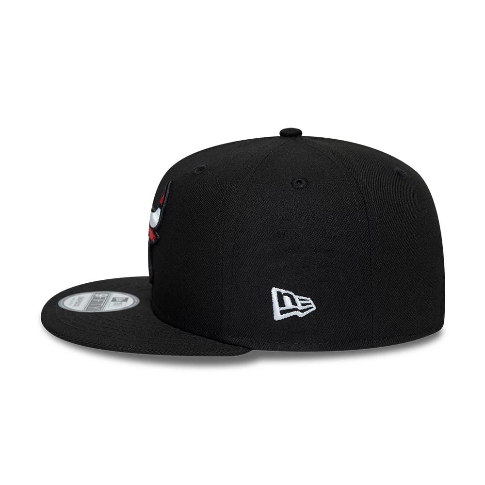 Chicago Bulls NBA Black 9FIFTY Snapback Adjustable Cap