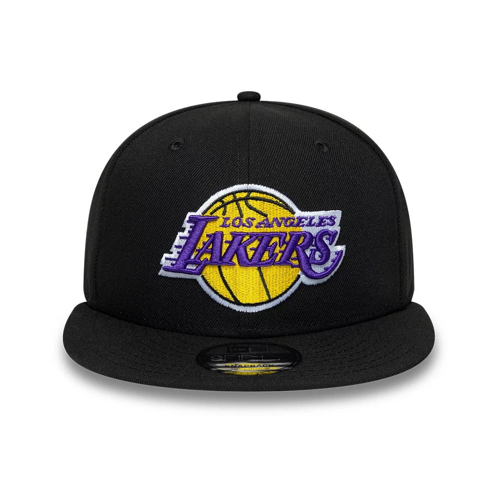 LA Lakers NBA Black 9FIFTY Snapback Adjustable Cap