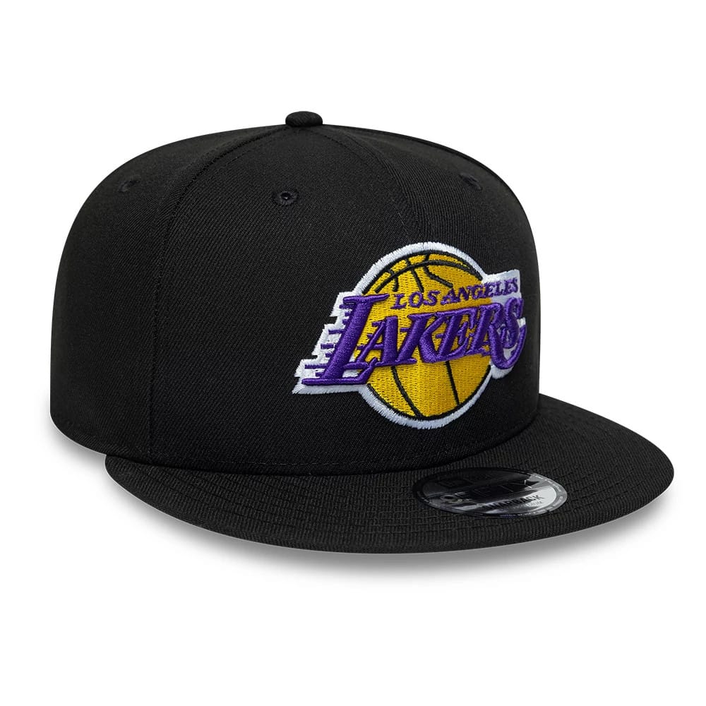 LA Lakers NBA Black 9FIFTY Snapback Adjustable Cap