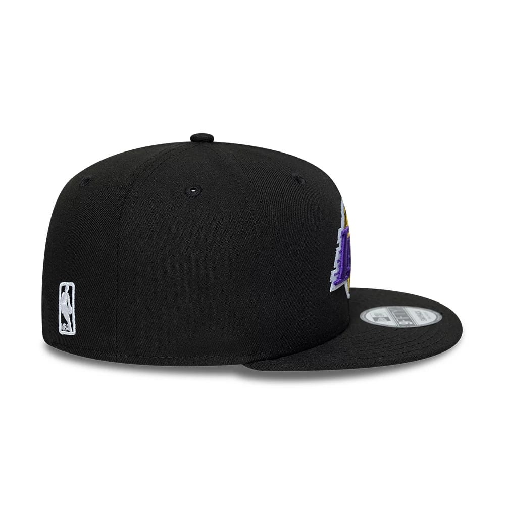 LA Lakers NBA Black 9FIFTY Snapback Adjustable Cap